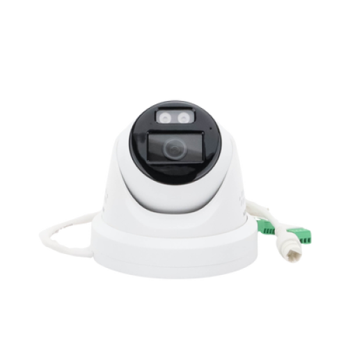 [Dual Light + ColorVu] Turret IP 4 Megapixel / Lente 2.8 mm / 30 mts IR + 30 mts Luz Blanca / Exterior IP67 / Luz Intermitente y Alerta de Audio / Micrófono Integrado / Videoanaliticos (Filtro de Falsas Alarmas) / WDR 130 dB / Captura Facial