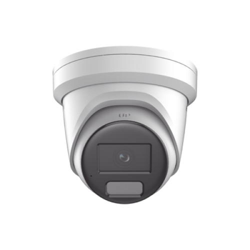[Dual Light + ColorVu] Turret IP 4 Megapixel / Lente 2.8 mm / 40 mts IR + 40 mts Luz Blanca /  Microfono Integrado  / Exterior IP67 /   WDR 130 dB / ACUSENSE / Captura Facial / ACUSEARCH