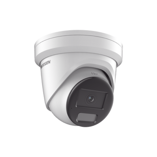 [Dual Light + ColorVu] Turret IP 4 Megapixel / Lente 2.8 mm / 40 mts IR + 40 mts Luz Blanca /  Microfono Integrado  / Exterior IP67 /   WDR 130 dB / ACUSENSE / Captura Facial / ACUSEARCH