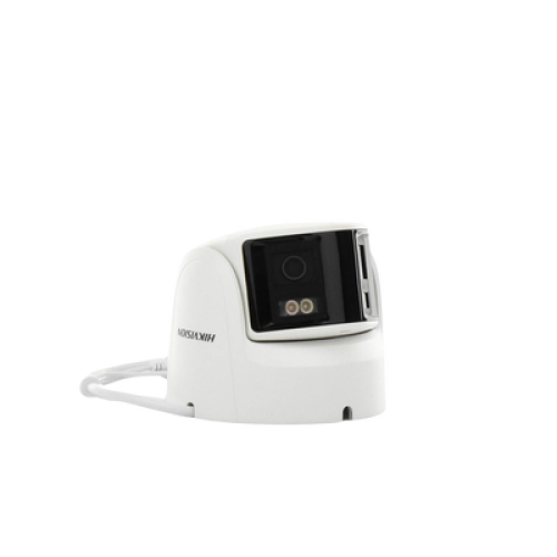 [FlexVu] [PROTECCIÓN ACTIVA] Turret IP Panorámica 4 Megapíxel / 2 Lentes 2.8 mm (180°) / Imagen a Color 24/7 (ColorVu) / PoE / WDR 130° / IP67 / ACUSENSE / Luz Estroboscópica y Alarma Audible / 30 mts Luz Blanca / Mic