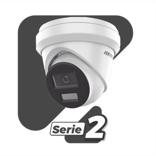 [Dual Light + 2 Micrófonos Integrados] Turret IP 6 Megapixel / Lente 2.8 mm / 30 mts Luz Blanca + 30 mts IR / ACUSENSE / Exterior IP67 / WDR 120 dB / PoE / ONVIF / Micro SD / Metal / ACUSEARCH