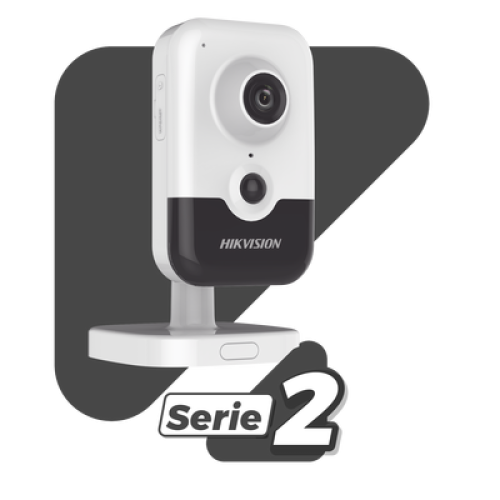 Cubo IP 4 Megapixel / Serie PRO / Lente 2.8 mm / 10 mts IR EXIR / PoE / Sensor PIR / H.265+ / Interior / Audio de Dos Vías / PoE / MicroSD / ONVIF