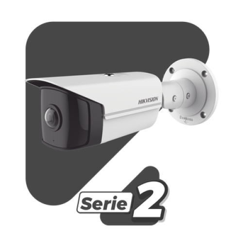 Bala IP 4 Megapixel / Serie PRO + / Panorámica 180° / 20 mts IR EXIR / WDR / Exterior IP67 / Vídeo Analíticos / PoE / Onvif 
