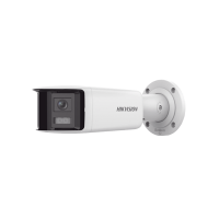 [FlexVu] [PROTECCIÓN ACTIVA] Bala IP 4 Megapixel / 2 Lentes de Lente 2.8 mm (Imagen Panorámica 180°) / 40 mts IR / Exterior IP67 / Luz Intermitente y Alerta de Audio / Audio Bidireccional / ACUSENSE / WDR 120 dB / Micro SD