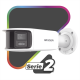 [FlexVu] [PROTECCIÓN ACTIVA] Bala IP Panorámica 8 Megapixel (4K) / 2 Lentes 4 mm (180°) / Imagen a Color 24/7 (ColorVu) / PoE / WDR 130° / IP67 / ACUSENSE / Luz Estroboscópica y Alarma Audible / 40 mts Luz Blanca / Micro SD