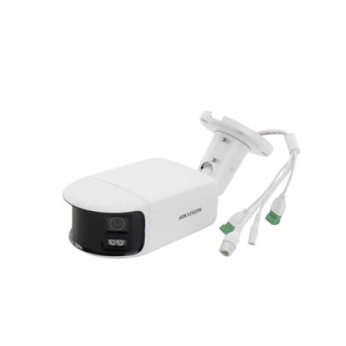 [FlexVu] [PROTECCIÓN ACTIVA] Bala IP Panorámica 8 Megapixel (4K) / 2 Lentes 4 mm (180°) / Imagen a Color 24/7 (ColorVu) / PoE / WDR 130° / IP67 / ACUSENSE / Luz Estroboscópica y Alarma Audible / 40 mts Luz Blanca / Micro SD