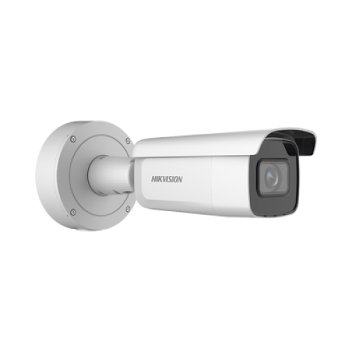 Bala IP 4 Megapixel / Lente Mot. 2.7 a 13.5 mm / 60 mts IR EXIR / Exterior IP67 / IK10 / Anticorrosivo / WDR 120 dB / PoE + / Micro SD / 4 Analíticos: AcuSense, Deteccion Facial, Conteo de Personas por Cruce y Zona