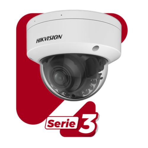 Domo IP 4 Megapixel / Lente Mot. 2.7 - 13.5 mm / Dual Light (40 mts IR + 40 mts Luz Blanca) / SSD Integrado 256 GB / 2 Micrófonos Integrados / Alarmas I/O / IP67 / IK10 / WDR 130 dB / PoE + / AcuSense / DarkFighter S / 