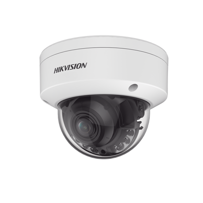 Domo IP 4 Megapixel / ColorVu / Lente 2.7 - 13.5 mm / Luz Blanca 40 mts / WDR 130 dB / Exterior IP67 / IK10 / Captura Facial / Conteo de Personas / Videoanaliticos / AcuSense