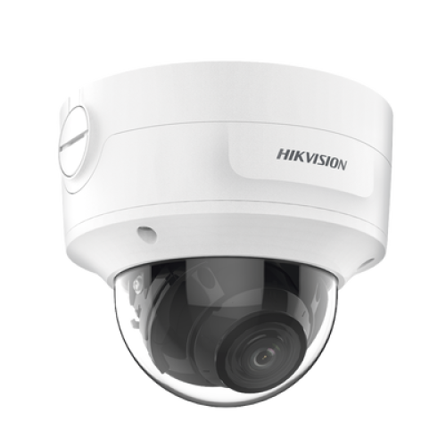 Domo IP 8 Megapixel (4K) / Lente Mot. 2.7 a 13.5 mm / 40 mts IR EXIR / Exterior IP66 / IK10 / DARKFIGHTER / Audio y Alarma I/O / PoE+ / ONVIF / Micro SD / 4 Analíticos: AcuSense, Deteccion Facial, Conteo de Personas por Cruce y Zona
