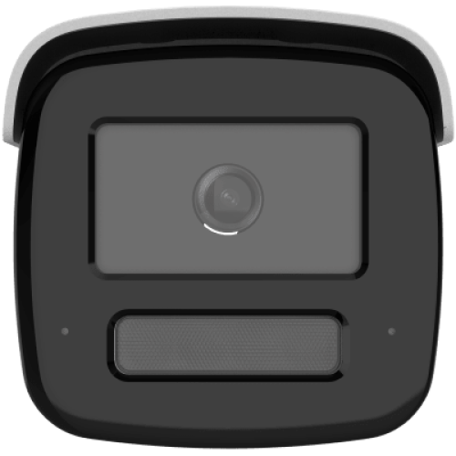 [ PROTECCIÓN ACTIVA ] Bala IP 4 Megapixel / Lente 4 mm / 60 mts IR / Exterior IP67 / Micrófono y Bocina Integrado (Audio de Dos Vías) / DARKFIGHTER / PoE+ / Luz Estroboscopica / ONVIF / Micro SD / 4 Analíticos