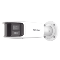 [ PROTECCIÓN ACTIVA ] Bala IP Panorámica 8 Megapixel / 180° / Lente 4 mm / Imagen a Color 24/7 / PoE / WDR 130° / IP67 / ACUSENSE / Protección Activa (Luz Estroboscópica y Alarma Audible) / 40 mts Luz Blanca / MicroSD