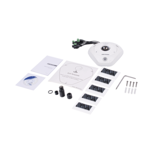 Fisheye IP 6 Megapixel / 180° - 360° / DEWARPING / WDR 120 dB / Exterior IP67 / IK10 / 15 mts IR / Entrada y Salida de Audio y Alarma / Múltiples Vistas / microSD