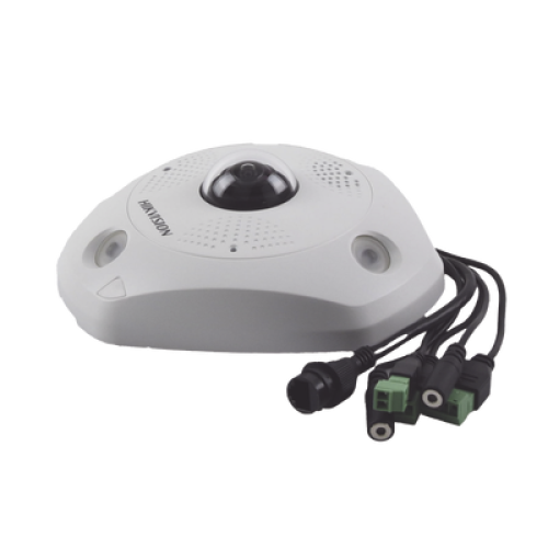 Fisheye IP 6 Megapixel / 180° - 360° / DEWARPING / WDR 120 dB / Exterior IP67 / IK10 / 15 mts IR / Entrada y Salida de Audio y Alarma / Múltiples Vistas / microSD