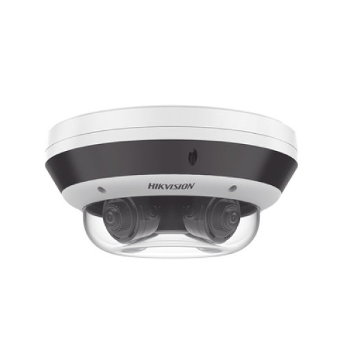 PanoVu Series / Vista Panorámica 360º / 4 Lentes Mot. 2.8 a 8 mm (4 Megapixel por Lente) / 16 Megapixel en Total / WDR 120 dB / DARKFIGHTER / Exterior IP67 / IK10 / PoE+ / 30 mts IR / Micro SD