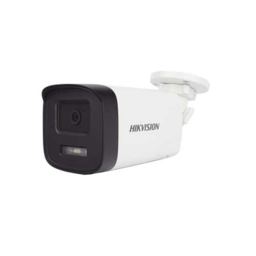 [Audio Bidireccional + Dual Light + ColorVu] Bala TURBOHD 3K  (5 Megapixel) / Lente 3.6 mm / 40 mts IR EXIR + 40 mts Luz Blanca / Micrófono y Bocina Integrado / Exterior IP67 / dWDR