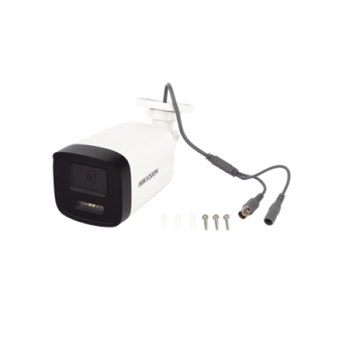 [Audio Bidireccional + Dual Light + ColorVu] Bala TURBOHD 3K  (5 Megapixel) / Lente 3.6 mm / 40 mts IR EXIR + 40 mts Luz Blanca / Micrófono y Bocina Integrado / Exterior IP67 / dWDR