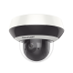 Mini Domo PTZ IP 4 Megapixel / 4X Zoom / H.265+ / 20 mts IR EXIR / WDR / PoE / IK10 /Exterior IP66 / DarkFighter / Micrófono Integrado / Micro SD