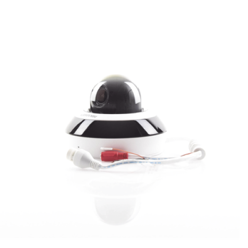 Mini Domo PTZ IP 4 Megapixel / 4X Zoom / H.265+ / 20 mts IR EXIR / WDR / PoE / IK10 /Exterior IP66 / DarkFighter / Micrófono Integrado / Micro SD