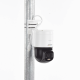Domo PT IP 4 Megapixel / Lente 4 mm  / Luz Blanca 30 mts / dWDR  / PoE / IP66 / Micrófono y Bocina Interconstruido / Micro SD / Incluye Montaje de Pared y Techo