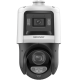 [TandemVu] PTZ IP 4 Megapixel + Cámara Fija 4 Megapixel / 25X Zoom / 100 mts IR + 30 mts Luz Blanca / IP67 / ACUSENSE / PoE+ / 2 Micrófonos Integrados y Bocina / Alerta Audible y Luz Estroboscopica / Alarmas I/O / DARKFIGHTER / Micro SD