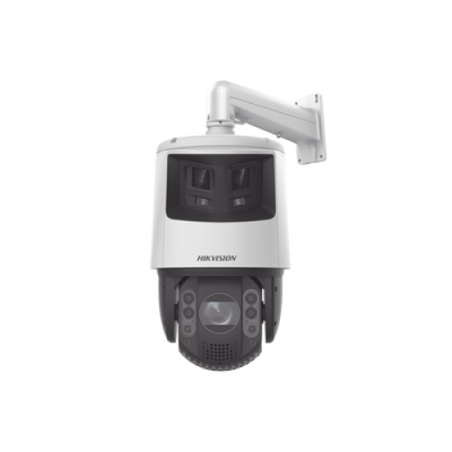 [TandemVu] PTZ IP 4 Megapíxel con Cámara Panorámica 6 Megapíxel / 32X Zoom / 200 mts IR / 30 mts Luz Blanca / ACUSENSE / IP66 / Alerta Audible y Luz Estroboscópica / Autoseguimiento / Hi-PoE / Alarmas I/O / Ultra Baja Il