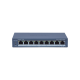 Switch Administrable PoE+ / 8 puertos 100 Mbps PoE+ / 1 puerto 1000 Mbps de Uplink / PoE hasta 300 Metros / Conexión Remota desde Hik-ParnerPro / 110 W