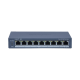 Switch PoE+ / Monitoreable / 8 Puertos 10/100 Mbps PoE+ / 1 Puerto 1000 Mbps Uplink /  Configuración Nube Hik-Partner Pro / Modo Extendido hasta 300 metros / 60 W 
