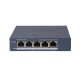 Switch Gigabit PoE+ / Monitoreable / 4 Puertos 1000 Mbps PoE+ / 1 Puerto 1000 Mbps Uplink / Configuración Nube Hik-PartnerPro / Modo Extendido hasta 300 Metros / 45 Watts