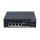 Switch Industrial con UPS / Administrable Gigabit / 3 Puertos Gigabit PoE+ (30 W) + 1 Puertos Gigabit PoE++ (90 W) / 2 Puertos SFP / 120 W Total / 48 a 57 VCD / Ideal para Proyectos / 300 Metros de Distancia