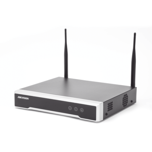 NVR 4 Megapixel / 4 canales IP / 1 Bahía de Disco Duro / 2 Antenas Wi-Fi / Salida de Vídeo Full HD NVR 4 Megapixel / 4 canales IP / 1 Bahía de Disco Duro / 2 Antenas Wi-Fi / Salida de Vídeo Full HD