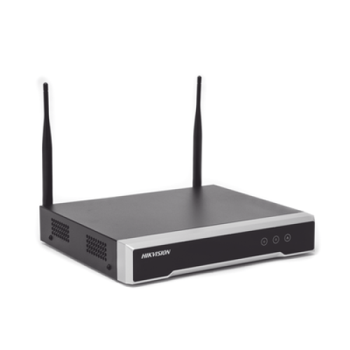 NVR 4 Megapixel / 4 canales IP / 1 Bahía de Disco Duro / 2 Antenas Wi-Fi / Salida de Vídeo Full HD NVR 4 Megapixel / 4 canales IP / 1 Bahía de Disco Duro / 2 Antenas Wi-Fi / Salida de Vídeo Full HD