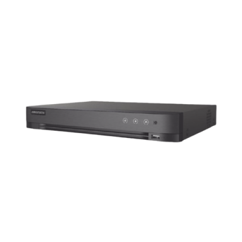 [Audio Bidireccional] DVR 4 Canales TurboHD + 1 Canal IP / 2 Megapixel (1080p) Lite / Acusense Lite (Evita Falsas Alarmas) / Audio por Coaxitron / 1 Bahia de Disco Duro / H.265+ / Salida de Vídeo Full HD