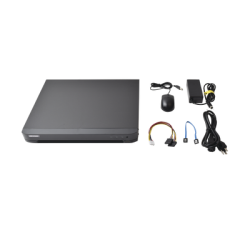 DVR 4 Megapixel Lite / 16 Canales TURBOHD + 8 Canales IP / 2 Bahías de Disco Duro / 1 Canal de Audio / Salida de Vídeo en 4K