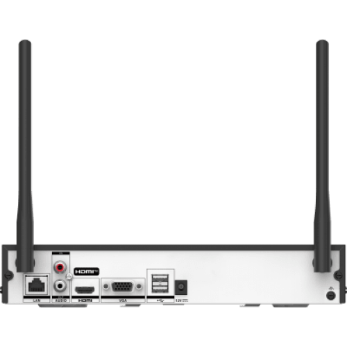NVR 4 Megapixel / 8 canales IP / 1 Bahía de Disco Duro / 2 Antenas Wi-Fi / Salida de Vídeo Full HD