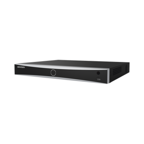 (ACUSENSE / Evita Falsas Alarmas) NVR 12 Megapixel (4K) / Reconocimiento Facial / 8 Canales IP / Base de Datos / 8 Puertos PoE+ / 2 Bahías de Disco Duro / Switch PoE 300 mts Modo Extendido 
