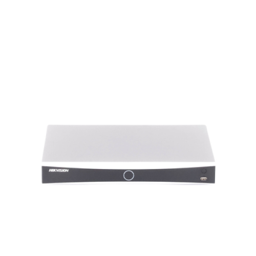 NVR 12 Megapixel (4K) / 32 canales IP / 16 Puertos PoE+ / Recocimiento Facial / AcuSense (Evita Falsas Alarmas) / 2 Bahías de Disco Duro / HDMI en 4K / Alarmas I/O / 300 Metros PoE Modo Extendido