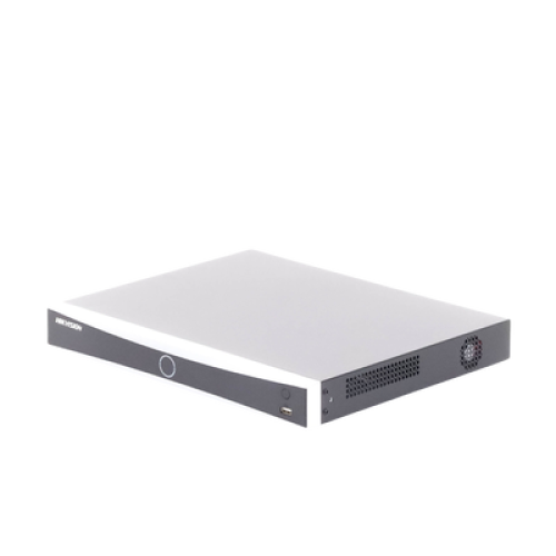 NVR 12 Megapixel (4K) / 32 canales IP / 16 Puertos PoE+ / Recocimiento Facial / AcuSense (Evita Falsas Alarmas) / 2 Bahías de Disco Duro / HDMI en 4K / Alarmas I/O / 300 Metros PoE Modo Extendido