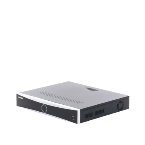 NVR 12 Megapixel (4K) / 16 canales IP / 16 Puertos PoE+ / AcuSense (Evita Falsas Alarmas) / Reconocimiento Facial / 4 Bahías de Disco Duro / Switch PoE 300 mts  / HDMI en 4K / Alarmas I/O