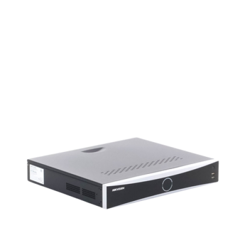 NVR 12 Megapixel (4K) / 16 canales IP / 16 Puertos PoE+ / AcuSense (Evita Falsas Alarmas) / Reconocimiento Facial / 4 Bahías de Disco Duro / Switch PoE 300 mts  / HDMI en 4K / Alarmas I/O