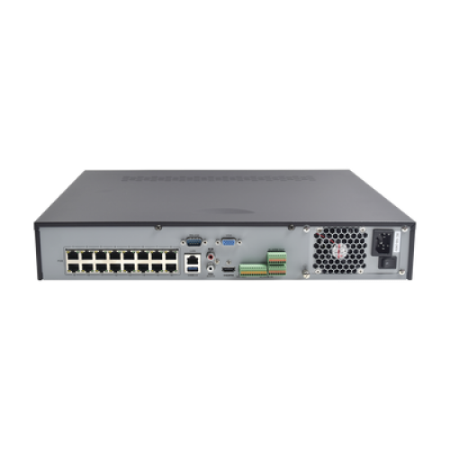 NVR 8 Megapixel (4K) / 32 canales IP / 16 Puertos PoE+ / Soporta Cámaras con AcuSense / 4 Bahías de Disco Duro / Switch PoE 300 mts / HDMI en 4K / Videoanaliticos