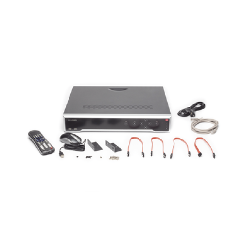 NVR 8 Megapixel (4K) / 32 canales IP / 16 Puertos PoE+ / Soporta Cámaras con AcuSense / 4 Bahías de Disco Duro / Switch PoE 300 mts / HDMI en 4K / Videoanaliticos