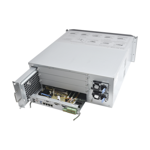 NVR 12 Megapixel (4K) / 256 canales IP / 24 Bahías de Disco Duro / 4 Puertos de Red / Soporta RAID con Hot Swap / NVR 