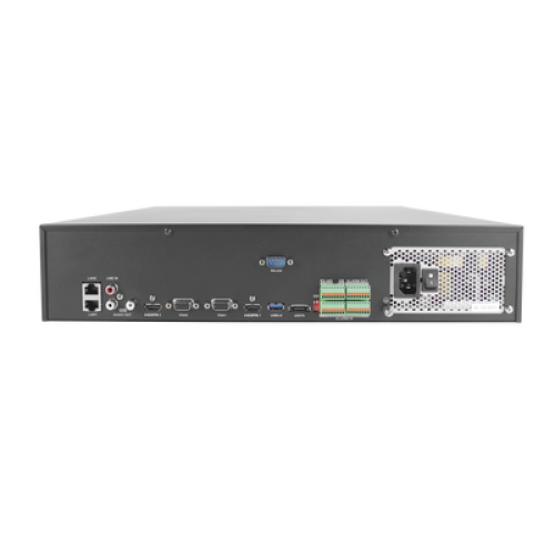 NVR 12 Megapixel (4K) / 32 Canales IP / Soporta Cámaras con AcuSense / 8 Bahías de Disco Duro / 2 Tarjetas de Red / Soporta RAID con Hot Swap / HDMI en 4K / Soporta POS