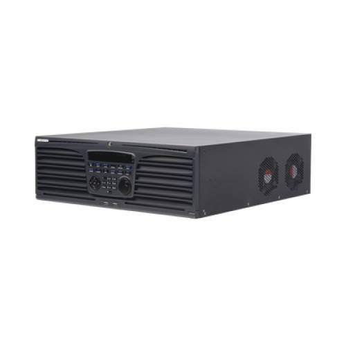 NVR 12 megapixel (4K) / 64 canales IP / Soporta Cámaras con AcuSense  / 16 Bahías de Disco Duro / 2 Tarjetas de Red / Soporta RAID con Hot Swap / HDMI en 4K / Soporta POS