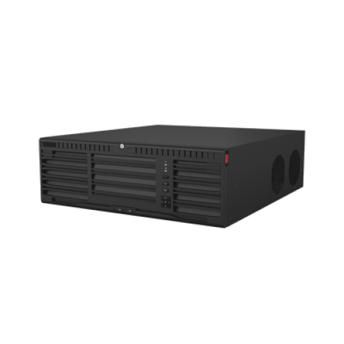 [Doble Poder de Decodificación] NVR 32 Megapixel (8K) / 64 Canales IP / AcuSense / ANPR / Conteo de Personas / Heat Map / 16 Bahías de Disco Duro /  Soporta RAID con Hot Swap / 2 HDMI en 8K / Soporta POS / Alarmas I/O  / Smart Search