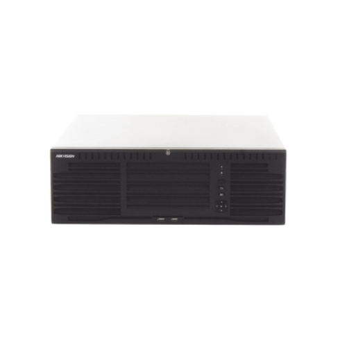 [Doble Poder de Decodificación] NVR 32 Megapixel (8K) / 64 Canales IP / AcuSense / ANPR / Conteo de Personas / Heat Map / 16 Bahías de Disco Duro /  Soporta RAID con Hot Swap / 2 HDMI en 8K / Soporta POS / Alarmas I/O  / Smart Search