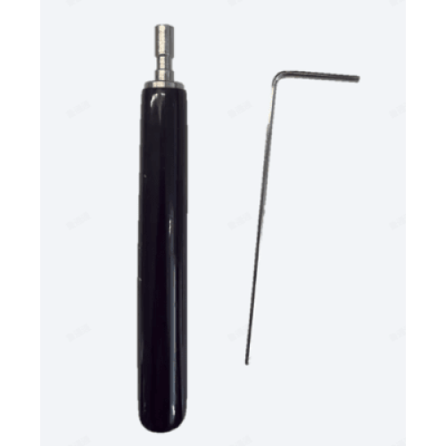Juego de Llaves Allen de Mantenimiento para Gabinetes de Perfil de Aluminio Exterior / 10 Piezas / Llave Allen en Forma de L H2 / Manija Movible Recubierta de Goma / Acero Inoxidable 304