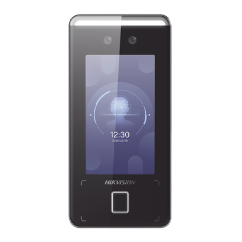 Terminal Min Moe WiFi de Reconocimiento Facial ULTRA RÁPIDO (Exterior IP65) / Hasta 1.5 mts en lectura / Soporta P2P Hik-Connect / 3,000 Usuarios /QR y Videoportero (ambientes de bajo ruido) / HIK-IA
