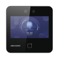 Terminal Min Moe WiFi / Touch de Reconocimiento Facial Ultra Rápido para ASISTENCIA y Control de ACCESO / 1500 Rostros y 3,000 tarjetas /  Lee códigos QR / Videoportero / Detección de Cubrebocas / SIP Estandar / HIK-IA